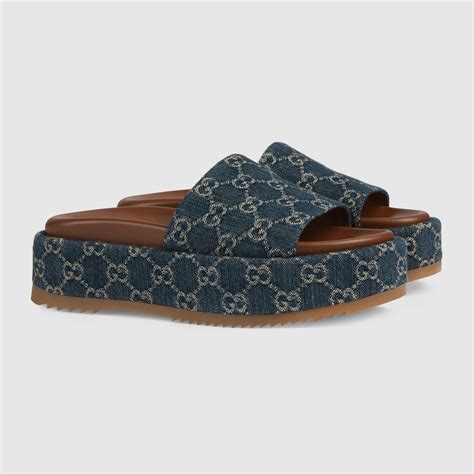 sandal gucci women|Gucci denim sandals.